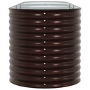 vidaXL Emelt Ágy Barna 320 x 80 x 81 cm Acél