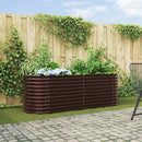 vidaXL Emelt Ágy Barna 240 x 80 x 81 cm Acél