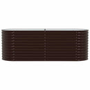 vidaXL Emelt Ágy Barna 240 x 80 x 81 cm Acél