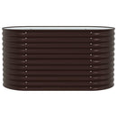 vidaXL Emelt Ágy Barna 160 x 80 x 81 cm Acél