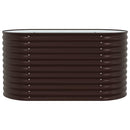 vidaXL Kerti magaságyás Barna 160 x 80 x 81 cm Acél