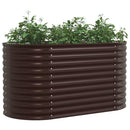 vidaXL Emelt Ágy Barna 160 x 80 x 81 cm Acél