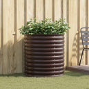 vidaXL Emelt Ágy Barna 80 x 80 x 81 cm Acél