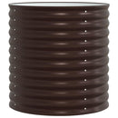 vidaXL Kerti magaságyás Barna 80 x 80 x 81 cm Acél