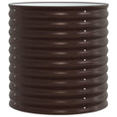 vidaXL Emelt Ágy Barna 80 x 80 x 81 cm Acél