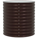 vidaXL Kerti magaságyás Barna 80 x 80 x 81 cm Acél