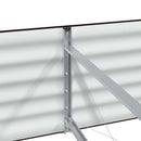 vidaXL Emelt Ágy Barna 400 x 80 x 44 cm Acél