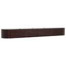 vidaXL Emelt Ágy Barna 400 x 80 x 44 cm Acél
