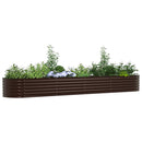 vidaXL Emelt Ágy Barna 400 x 80 x 44 cm Acél