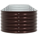 vidaXL Emelt Ágy Barna 400 x 80 x 44 cm Acél