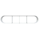 vidaXL Emelt Ágy Barna 400 x 80 x 44 cm Acél