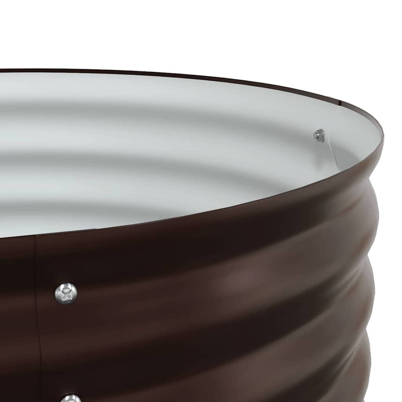 vidaXL Kerti magaságyás Barna 320 x 80 x 44 cm Acél