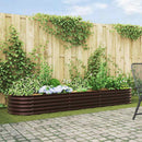 vidaXL Emelt Ágy Barna 320 x 80 x 44 cm Acél