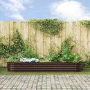 vidaXL Emelt Ágy Barna 320 x 80 x 44 cm Acél