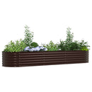 vidaXL Emelt Ágy Barna 320 x 80 x 44 cm Acél