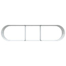 vidaXL Emelt Ágy Barna 320 x 80 x 44 cm Acél