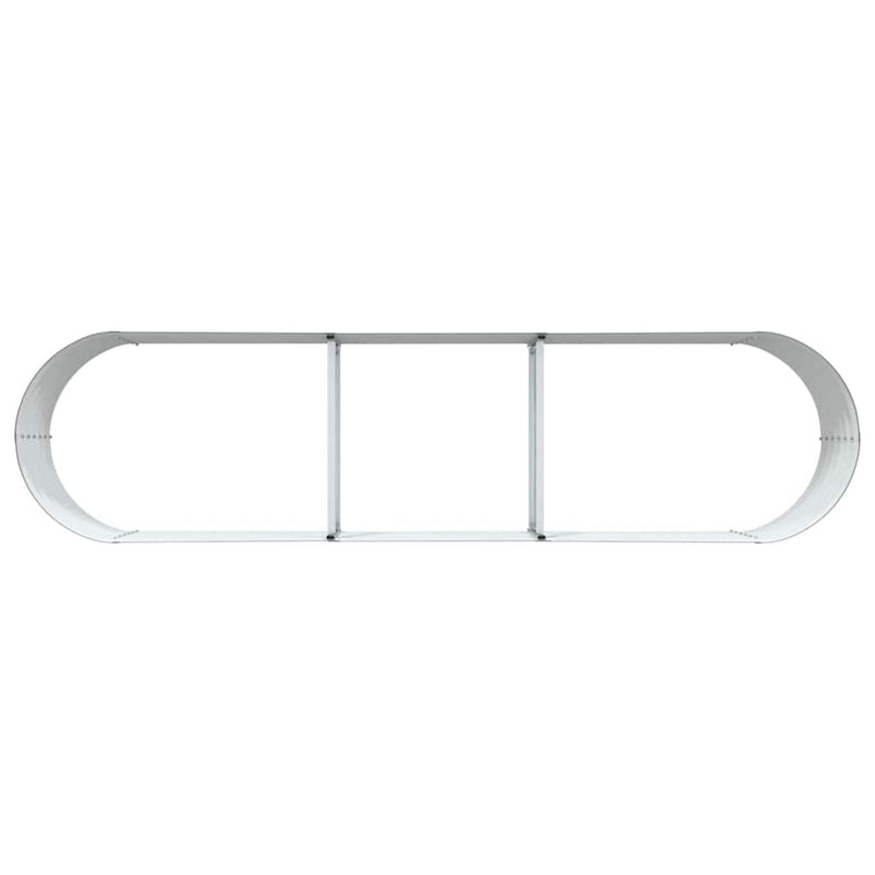 vidaXL Kerti magaságyás Barna 320 x 80 x 44 cm Acél