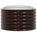 vidaXL Kerti magaságyás Barna 240 x 80 x 44 cm Acél