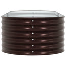 vidaXL Emelt Ágy Barna 240 x 80 x 44 cm Acél
