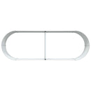 vidaXL Kerti magaságyás Barna 240 x 80 x 44 cm Acél