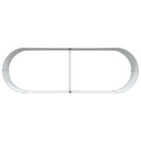 vidaXL Emelt Ágy Barna 240 x 80 x 44 cm Acél