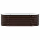 vidaXL Kerti magaságyás Barna 160 x 80 x 44 cm Acél