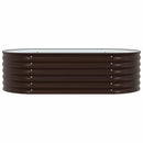vidaXL Emelt Ágy Barna 160 x 80 x 44 cm Acél