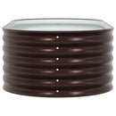 vidaXL Kerti magaságyás Barna 160 x 80 x 44 cm Acél