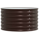 vidaXL Kerti magaságyás Barna 80 x 80 x 44 cm Acél