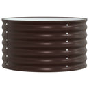 vidaXL Emelt Ágy Barna 80 x 80 x 44 cm Acél
