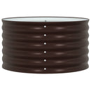 vidaXL Emelt Ágy Barna 80 x 80 x 44 cm Acél