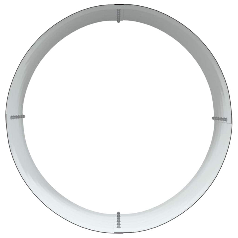 vidaXL Kerti magaságyás Barna 80 x 80 x 44 cm Acél