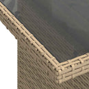 vidaXL Kanapé Szett 5 db Beige és Világosszürke polirattan