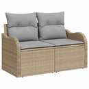 vidaXL Kerti Kanapé Szett 8 db Beige és Világosszürke polirattan