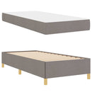vidaXL Boxrugós ágy matracmal Taupe és fehér 90 x 190 cm szövet