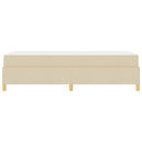 vidaXL Boxrugós ágy matracmal Fehér és krém 90 x 190 cm szövet