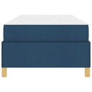 vidaXL Boxrugós ágy matracmal Kék és Fehér 90 x 190 cm szövet