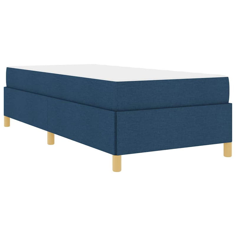 vidaXL Boxrugós ágy matracmal Kék és Fehér 90 x 200 cm szövet