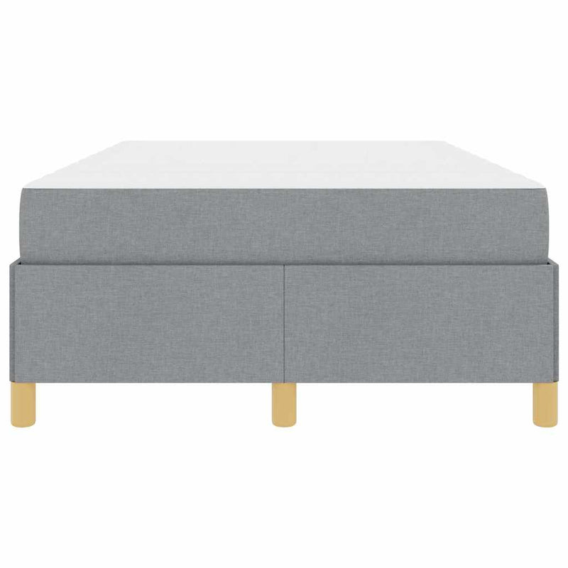 vidaXL Boxrugós ágy Világosszürke és Fehér 120 x 190 cm szövet