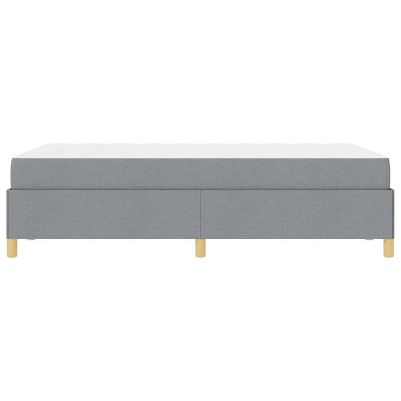 vidaXL Boxrugós ágy Világosszürke és Fehér 120 x 190 cm szövet