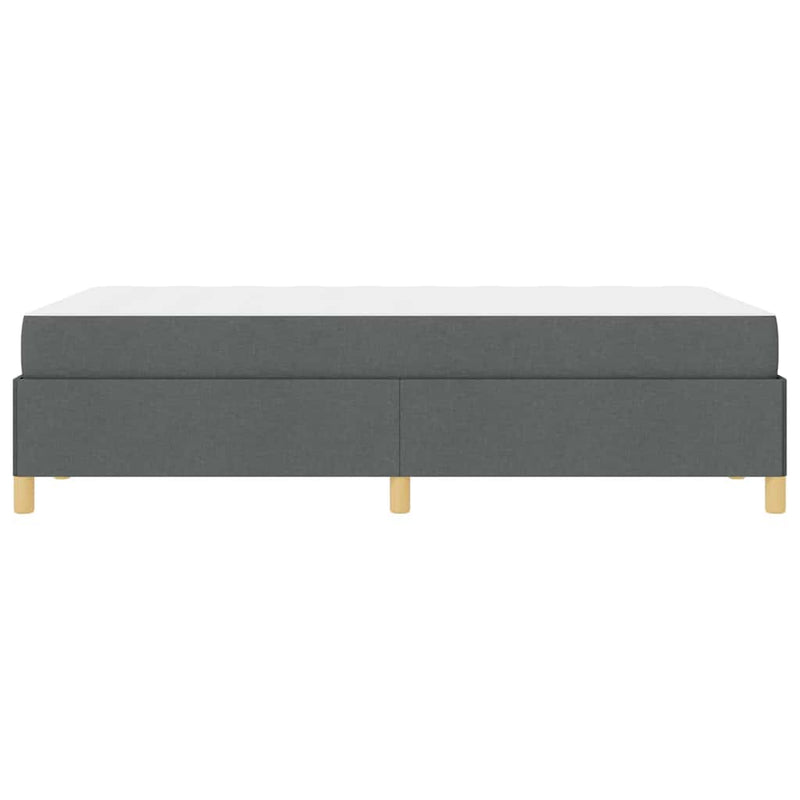 vidaXL Boxrugós ágy matracmal Sötétszürke 120 x 190 cm szövet