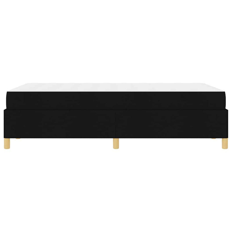 vidaXL Boxrugós ágy Fekete és fehér és fekete 120 x 190 cm szövet