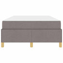 vidaXL Boxrugós ágy matracmal Taupe és fehér 120 x 190 cm szövet