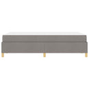 vidaXL Boxrugós ágy matracmal Taupe és fehér 120 x 190 cm szövet