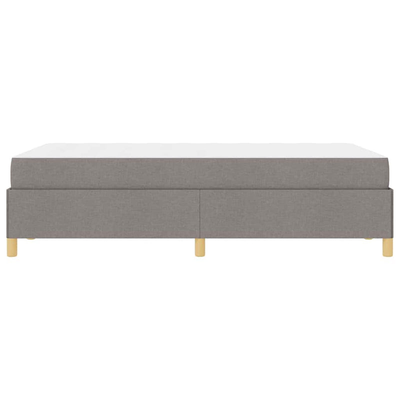 vidaXL Boxrugós ágy matracmal Taupe és fehér 120 x 190 cm szövet