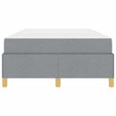 vidaXL Boxrugós ágy matracmal Világosszürke és Fehér és Világosszürke