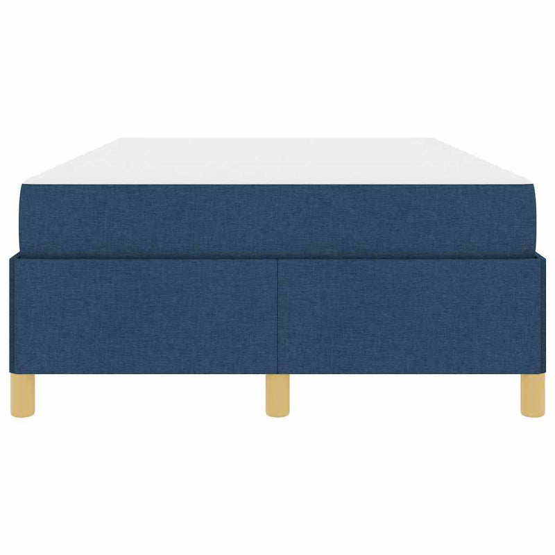 vidaXL Boxrugós ágy matracmal Kék és Fehér 120 x 200 cm szövet