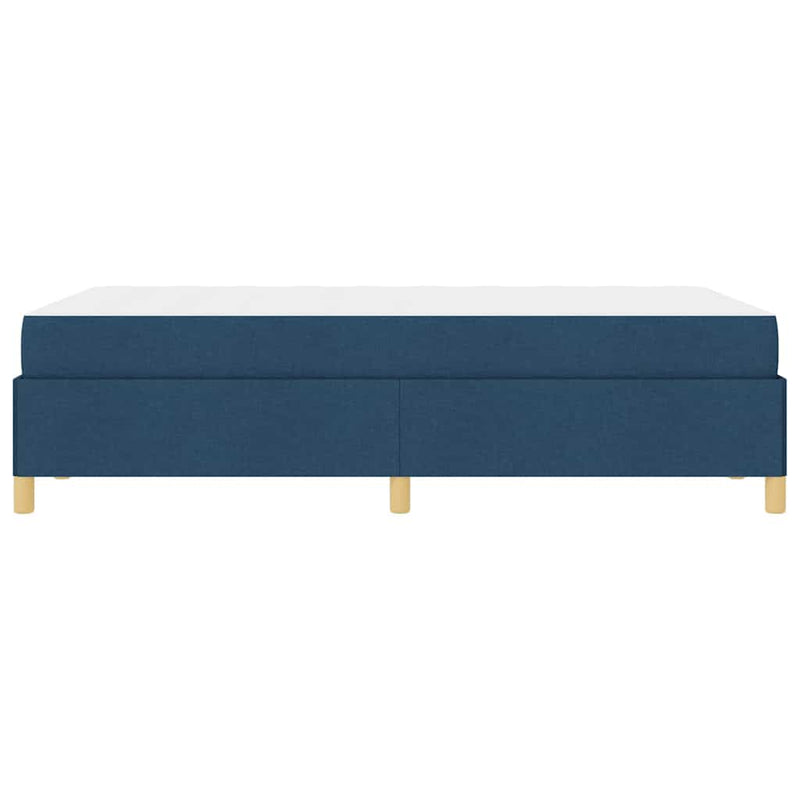 vidaXL Boxrugós ágy matracmal Kék és Fehér 120 x 200 cm szövet