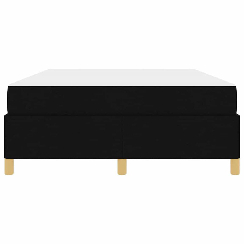 vidaXL Boxrugós ágy matracmal Fehér és fekete 140 x 190 cm szövet