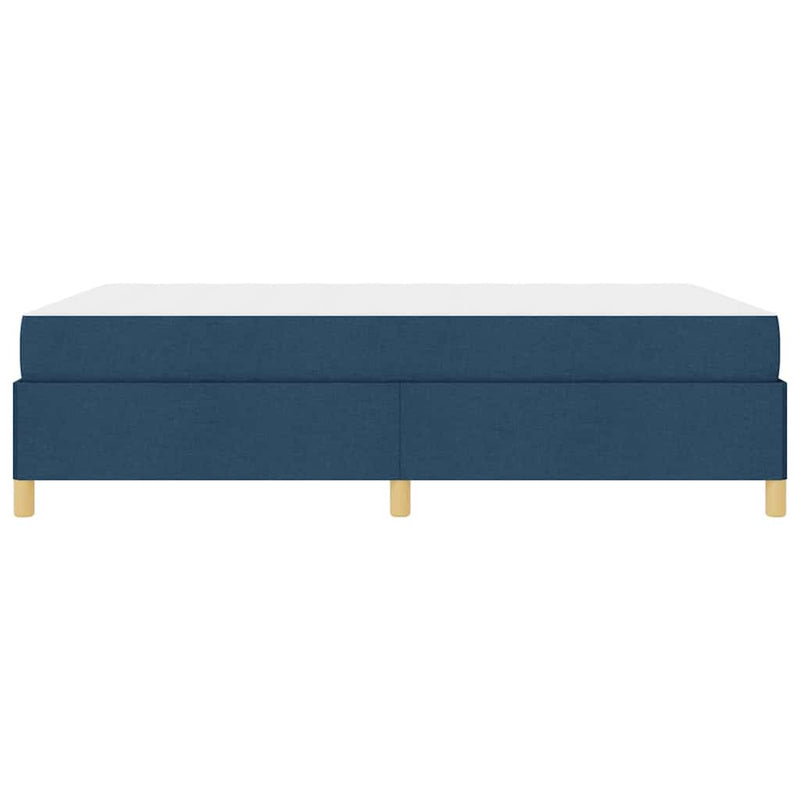 vidaXL Boxrugós ágy matracmal Kék és Fehér 140 x 190 cm szövet